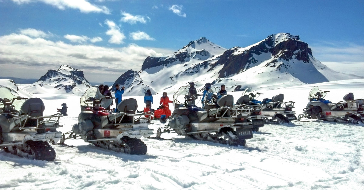 Snowmobile, Langjökull, Glacier, Mountaineers of Iceland, Golden Circle
