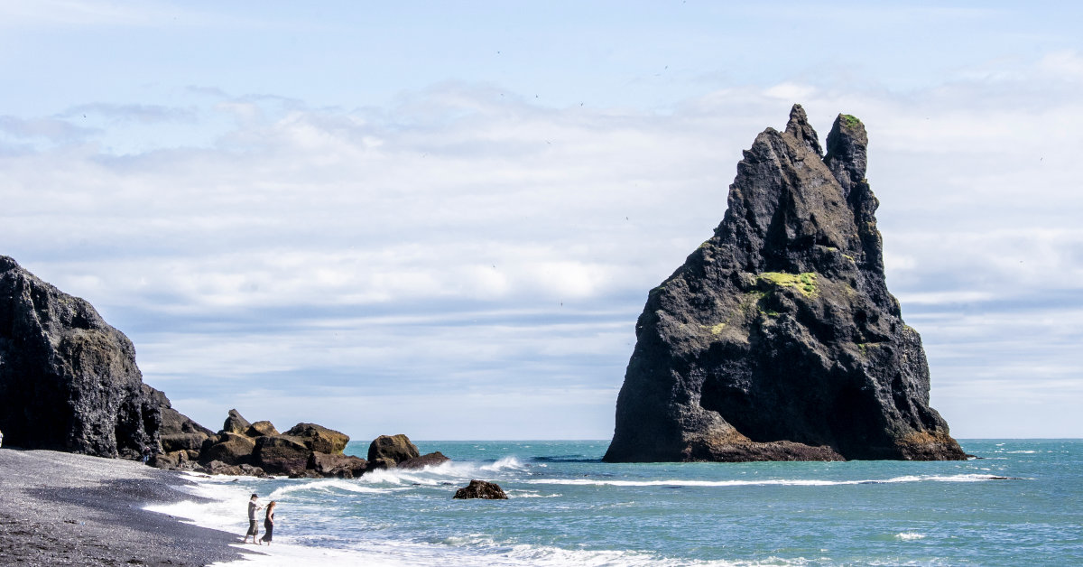 South coast Reynisfjara black sand beach